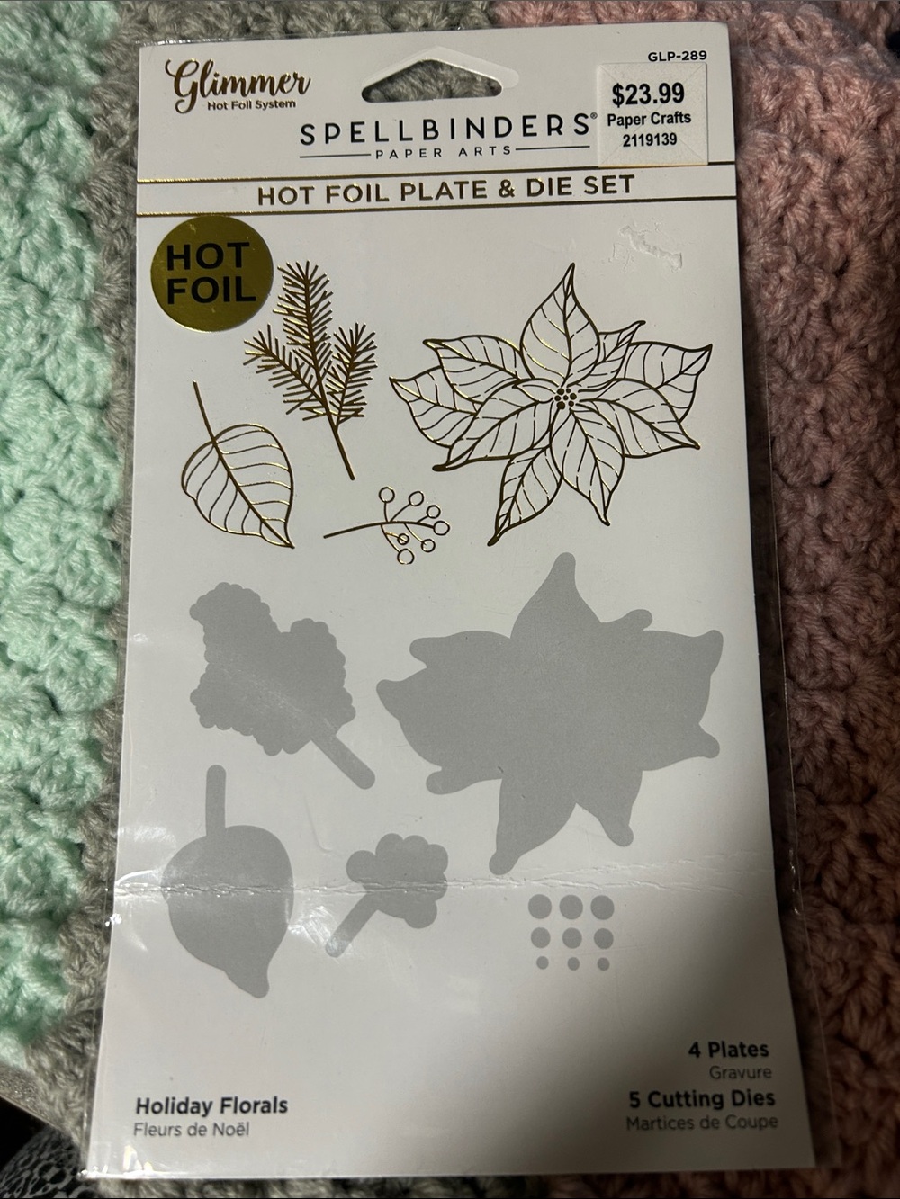 Spellbinders Holiday Floral Foil & Die Set in Gold